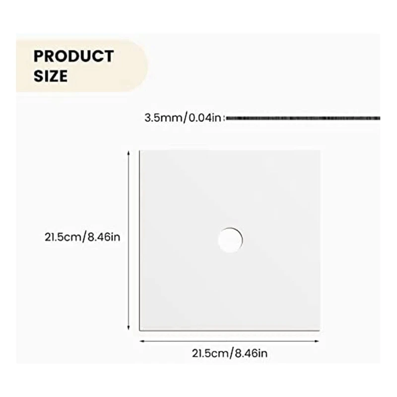 Piastra di trasferimento di calore per topper per laurea in bianco a sublimazione completa, decorazioni per topper per cappelli da laurea adesivi in MDF per forniture per feste