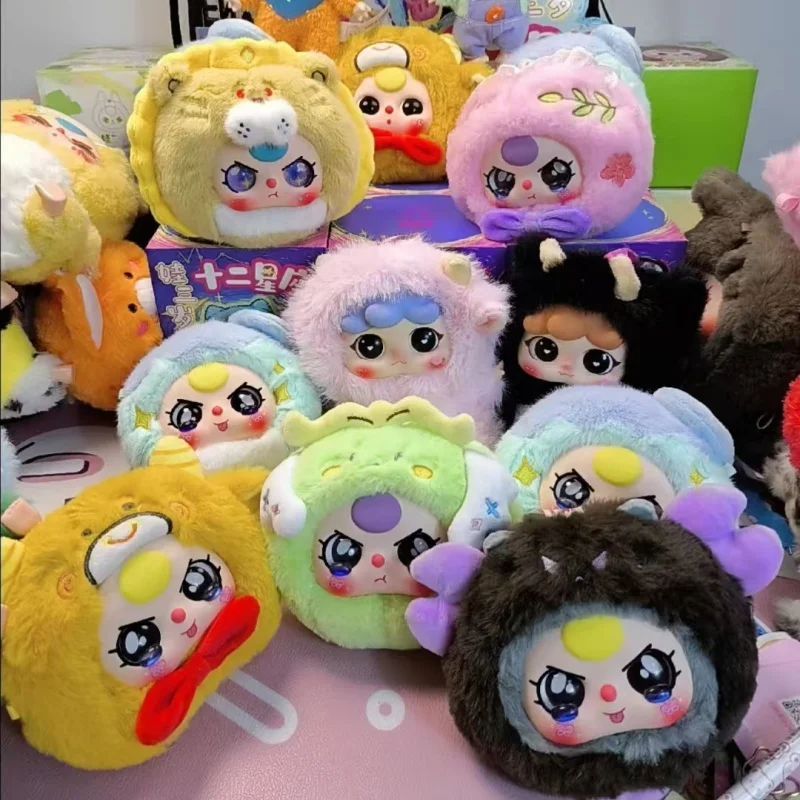 

Baby Three V3 двенадцать знаков зодиака серии Mystery Box кулон брелок кулон плюшевая кукла для девочек коллекционные подарки-сюрпризы