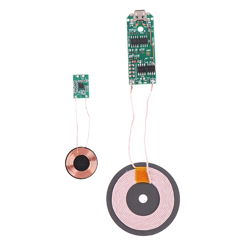 Universal Portátil Qi Carregamento Rápido Carregador Sem Fio, PCBA DIY, Acessórios Padrão, Bobina do Módulo Transmissor, Placa de Circuito, 1X, 15W