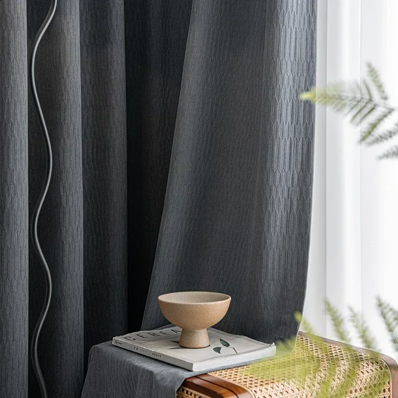 Soundproof Curtains for Living room bedroom across the road noise sound-absorbing gray warm shading senior chenille thickening