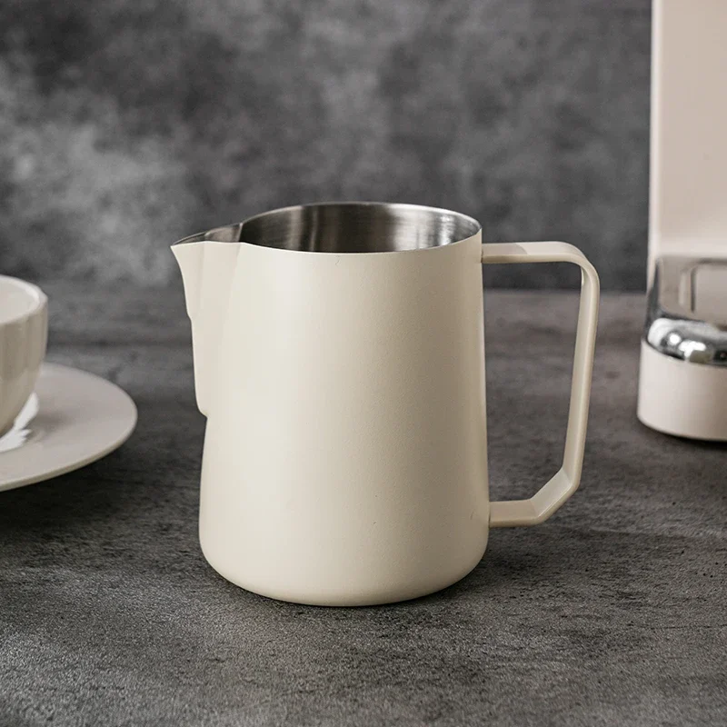 

Coffee Latte Cup 304 Stainless Steel Parrot Beak Latte Tank Milk Tank 450ml Milk Foam Cup Coffee Latte Artifact