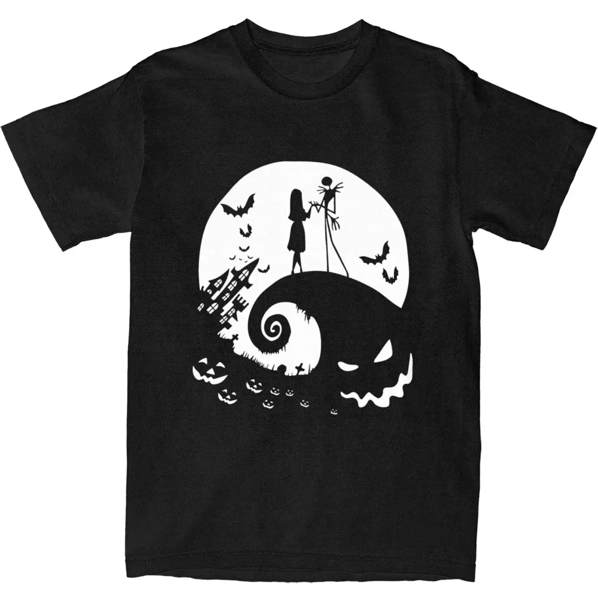 

Men Women's T Shirt Nightmare Before Christmas - Halloween Jack T-Shirts Novelty Summer Tees Y2K Fun Loose Cotton Clothes