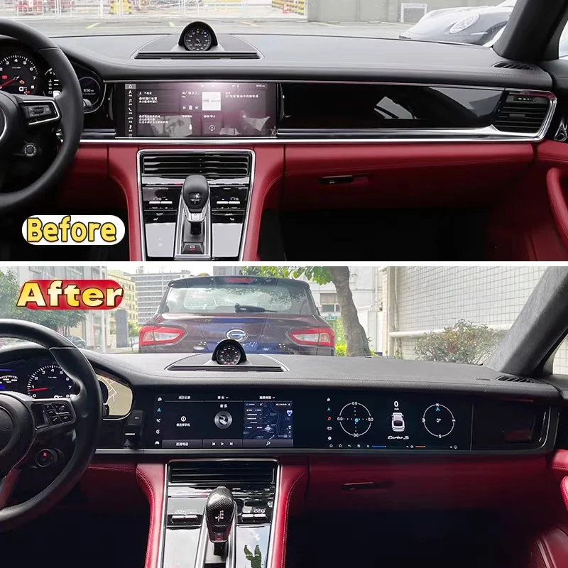 LHD RHD 24.6” Multimedia Interactive Android Auto For Porsche Panamera 971 2010-2023 Radio CarPlay Stereo Upgraded Display