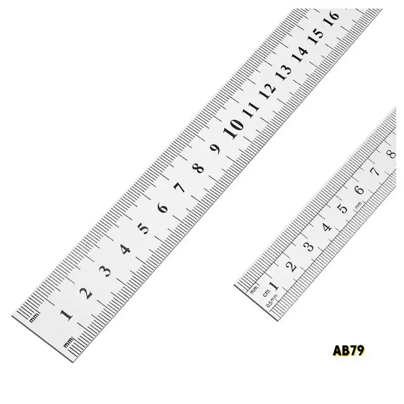 3X Stainless Steel Ruler 12 Inch + 6 Inch Metal Rulers