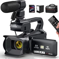 Cámara de vídeo profesional 4K para fotografía, Zoom Digital 18X, cámara Vlogging de visión nocturna, videocámara web WiFi de 64MP