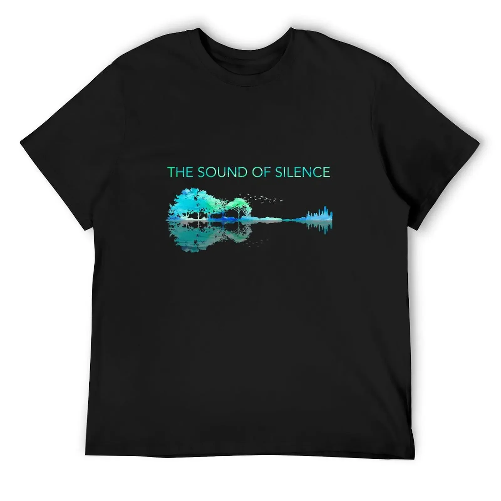 

The Sound Of Silence - Music Lovers - Music Shirt - Guitar Shirt T-Shirt vintage t shirts mens tall t shirts