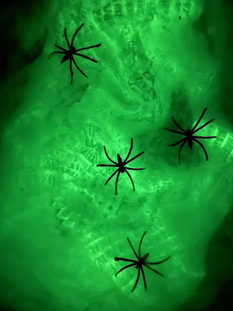 Decorações de festa de halloween rotowo aranha luminosa ao ar livre horror casa assombrada decoração adereços para porta decoração do quarto