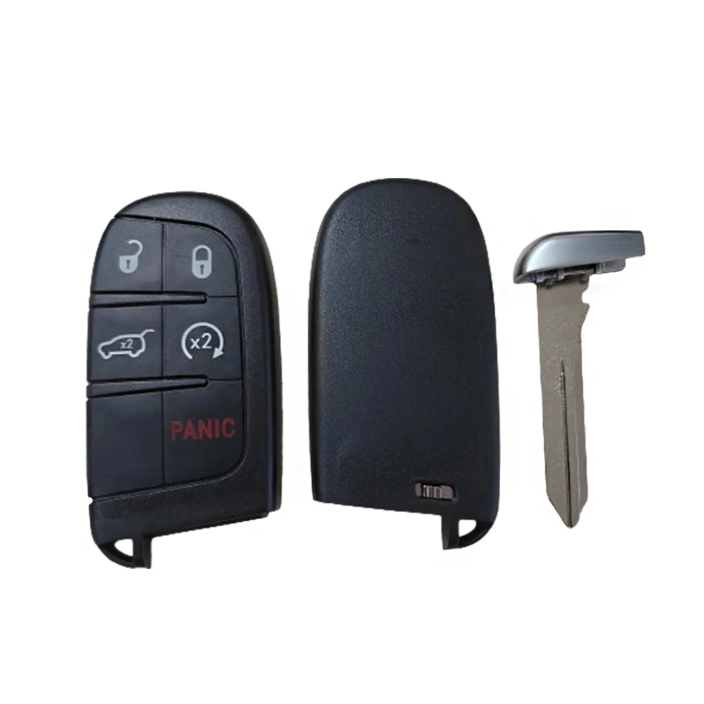4 + 1 Tombol Kunci Remote Pintar 433Mhz 4A Tanpa Kunci untuk Jeep Renegade Compass C-CUV Trailhawk SIP22 M3N-40821302