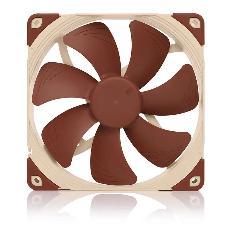 Noctua-ventilador NF-A14 PWM SSO2 de 14cm con cojinete estable magnético, diseño aerodinámico de Marco AAO, cojín de choque integrado, ventilador de