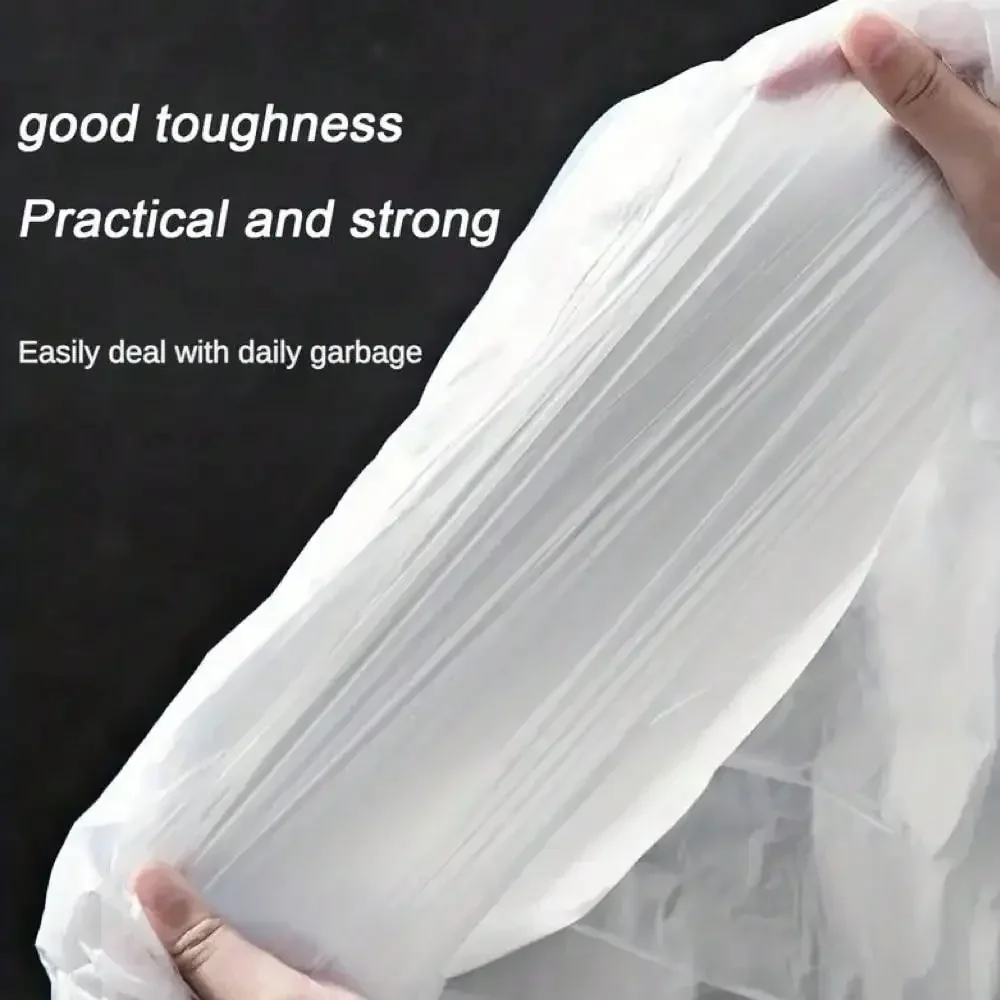 Multipurpose Drawstring Trash Bags - Disposable, High Capacity, Point-Break Tear Design For Home, Office, And Outdoor Use