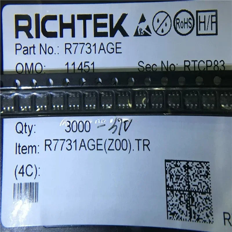 10pcs R7731AGE R7731 silk screen DP = IDP = RICHPOWER SOT23-6 imported original, can be shot directly