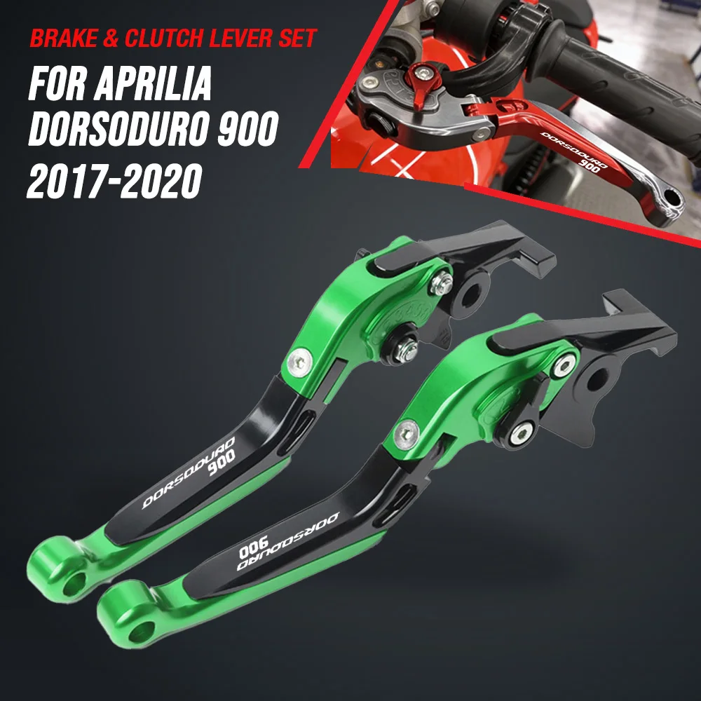 Pour Aprilia DORSODURO 900 2017 2018 2019 2020, leviers de frein et d'embrayage réglables, pliables et extensibles, accessoires pour moto, fabrication CNC.