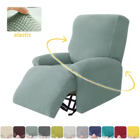 Corn grid Jacquard Recliner Sofa Cover Elastic Armchair Case Anti-Dust Sofa Covers Non-Slip Lazy Chair Cover For Living Room