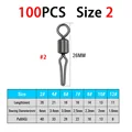 100PCS Size 2