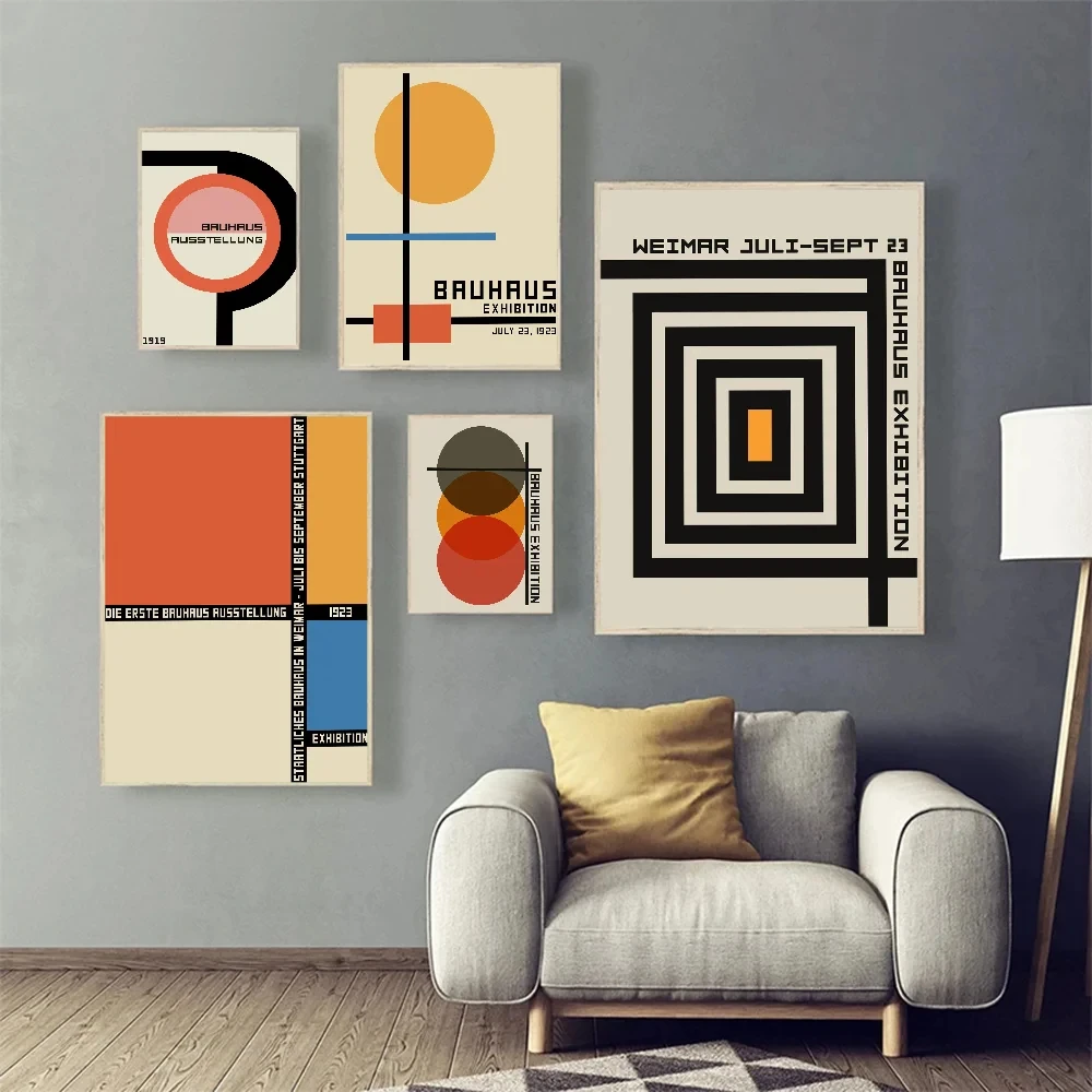 Bauhaus Modern Minimalist Geometric Wall Art Canvas Painting DIY Nordic Living Room Poster Print Home Decoration Wall Painting