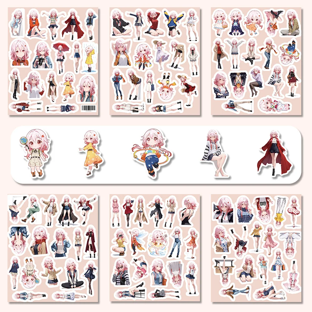 50/100 قطعة الكرتون مذنب تاج ملصقات مقاومة للماء انمي ياباني الشكل الكتابة على الجدران الشارات الديكور دفتر الدراجة الهاتف الغيتار #6