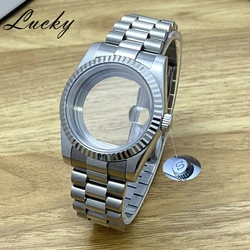 High Quality 36mm 40mm Fit NH34 NH35 NH36 ETA2824 PT5000 Case With Presidential Bracelet Sapphire Glass Crystal Suitable
