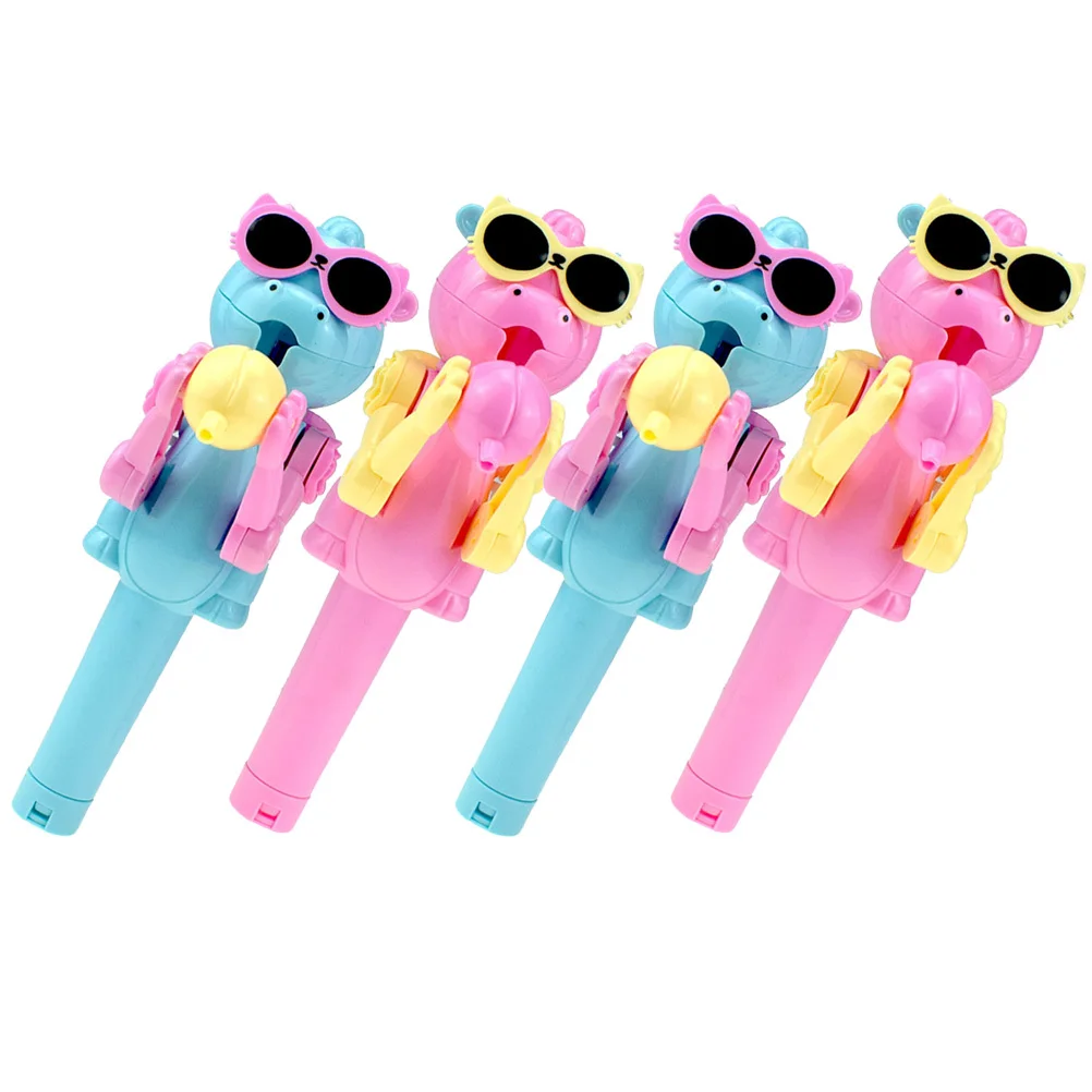 4 قطعة حامل روبوت المصاصة البلاستيك الكرتون المنبثقة تخزين الحلوى الإبداعية الاطفال حفلة لصالح الجدة مصاصة #3