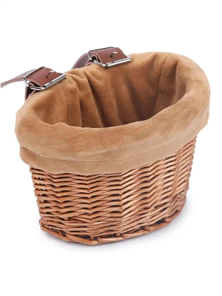 AliExpress NONE Front Handlebar Bicycle Basket Multifunction Traditional Bicycle Basket Waterproof Hand Woven Bike Basket for Kids Children Bike