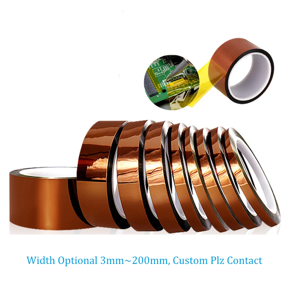 High Temperature Polyimide BGA Kapton tape Thermal Insulation Adhesive tape Electrical Industry 3D Printing Board Protection 33M