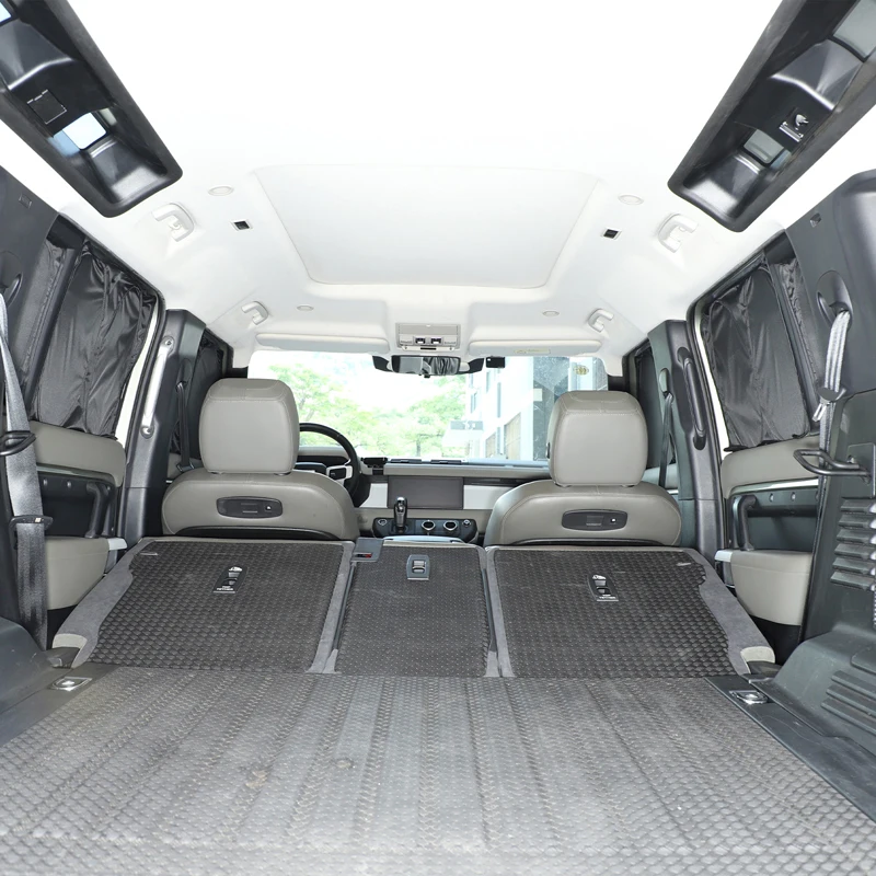 

For Land Rover Defender 90 110 130 2020+ silver tape black car full window glass anti-UV sunshade car protection accessories