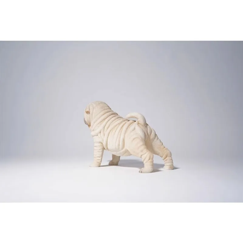 JXK 1/6 Scale Shar-Pei ResinToys Simulation Model Cute Fashion Pet Dog Desk/car Display for 12inch Action Figures Props