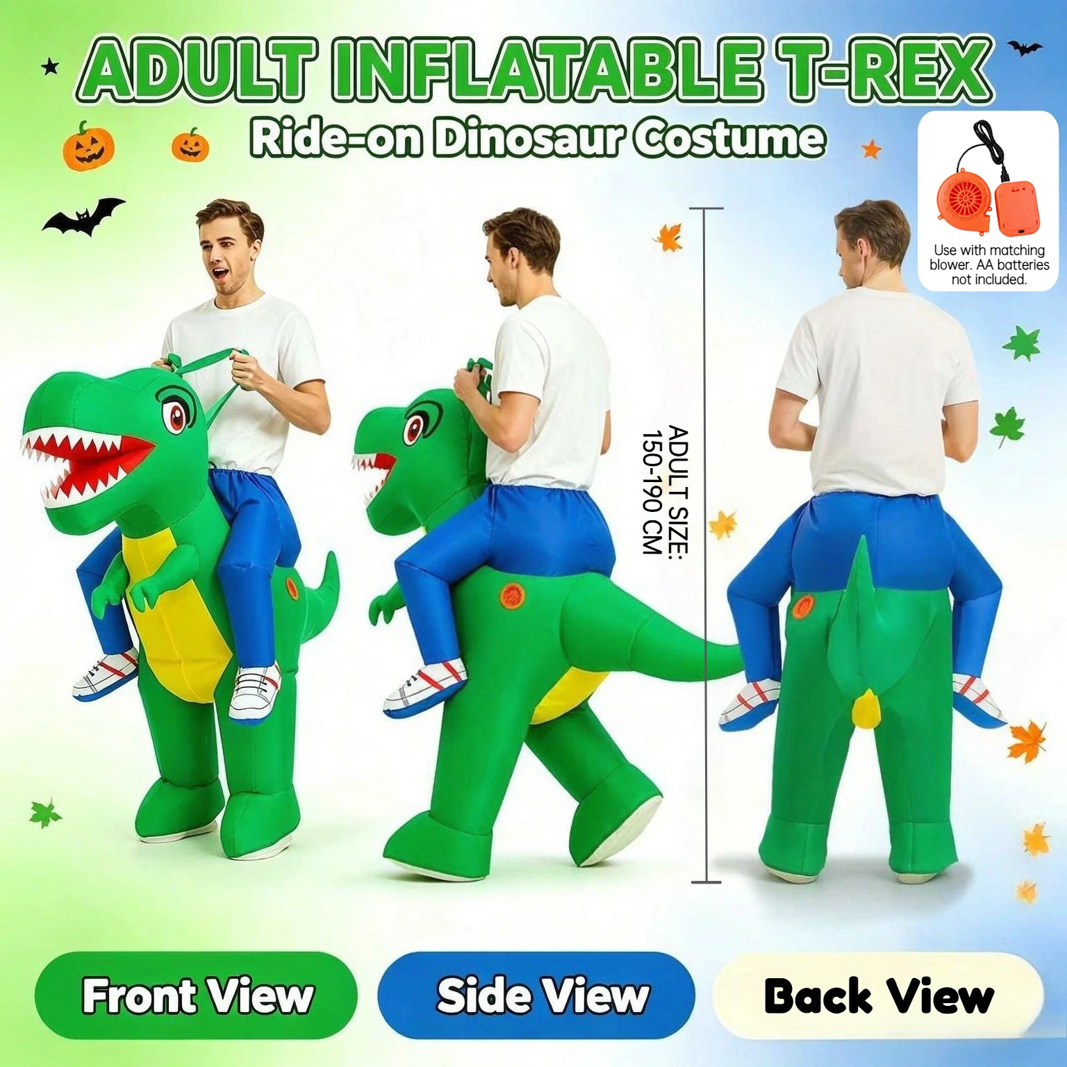 1 Piece Adult Inflatable Dinos - огляд і ціна Inflatable Dinosaur Costume Adult