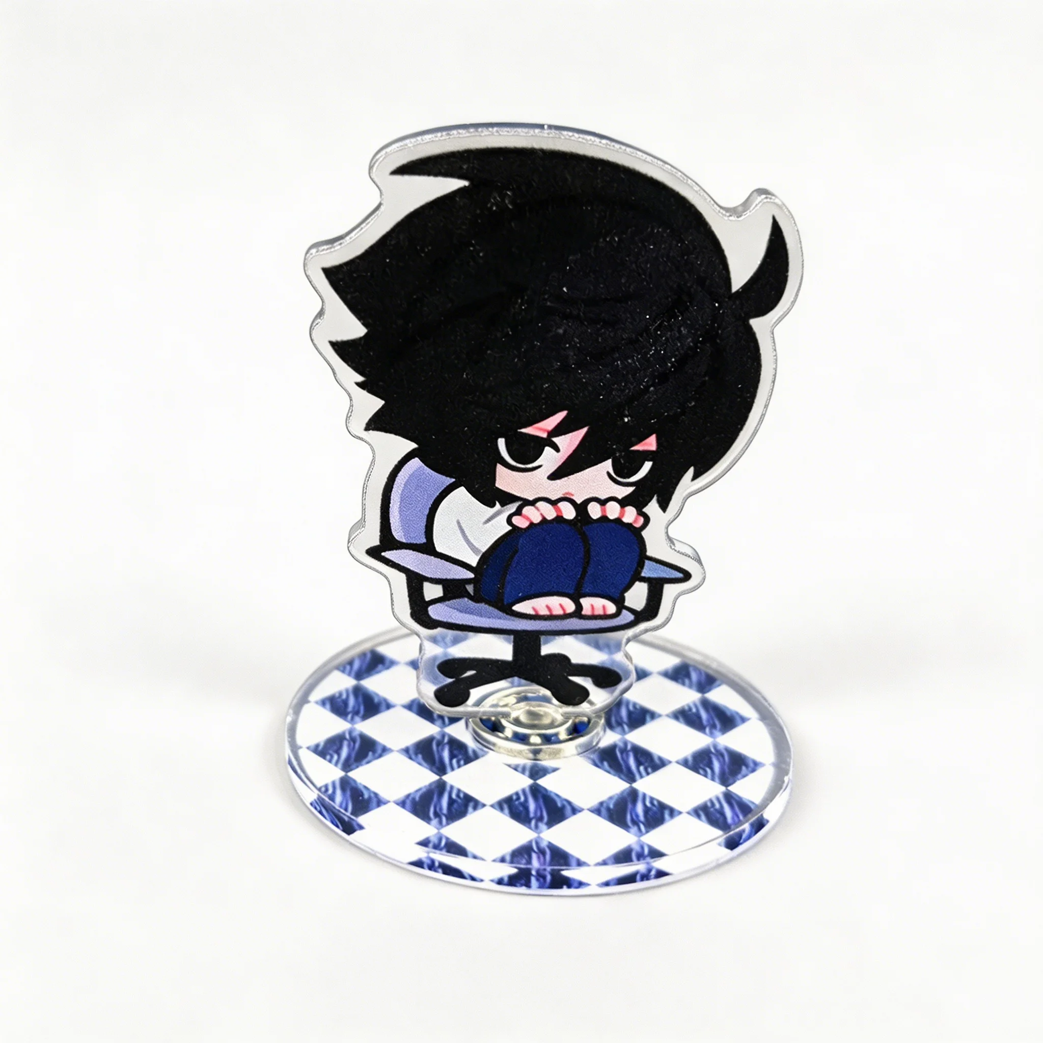 Anime Death Note L Chibi Acrylic Stand Cute Shy Detective Sitting Gaming Chair Design Table Decor Gifts - zdjęcie 1