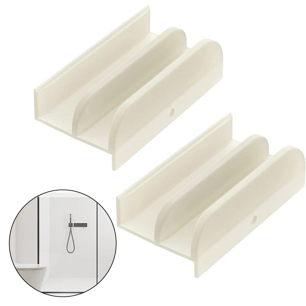 Shower Door Alignment Glass Door Guide Easy To Install Enhances Sliding Fits Glass Thickness Clear Silicone Compatible