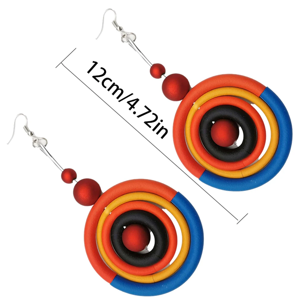 UKEBAY Boho Luxus-Ohrhänger für Damen, Statement-Ohrringe, handgefertigter Gummischmuck, leichte Modeaccessoires, Ohrringe – Detail 8