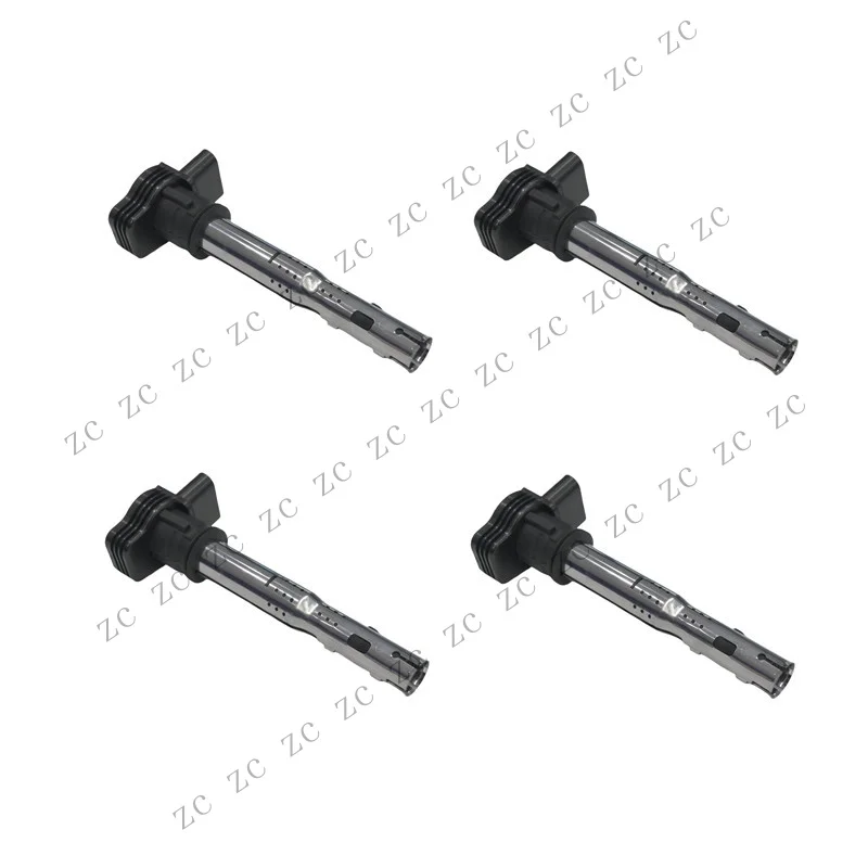 S+ 4Pcs Ignition Coils For VW Jetta Audi A3 A4 A5 1.8L 2.0L UF575 07K905715