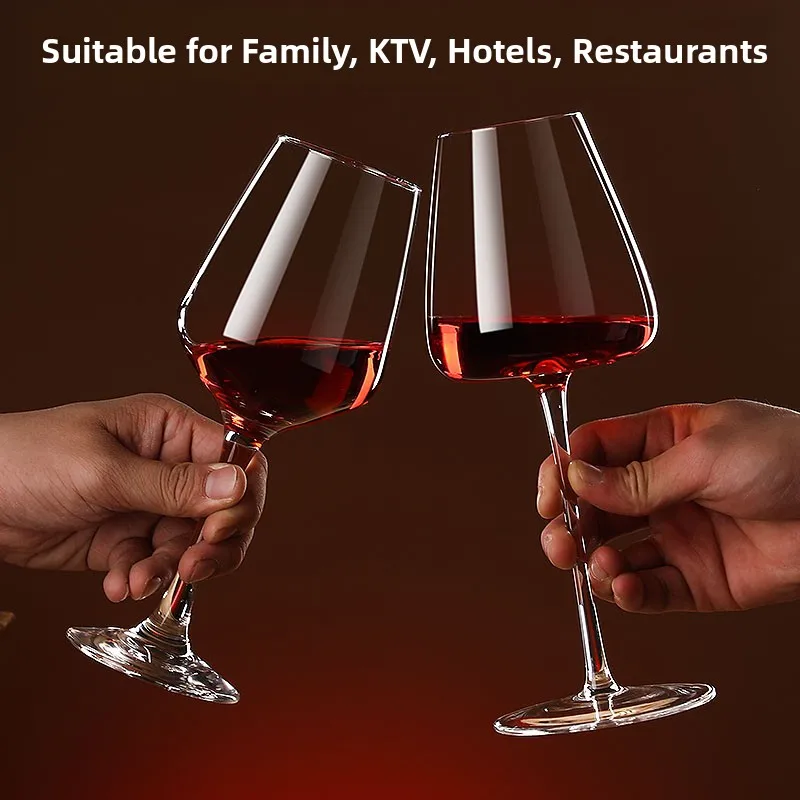  Crystal Wine Glasses Set of 2 European Style Highball Glasses Home Use Red Wine Glasses Premium Quality Glassware