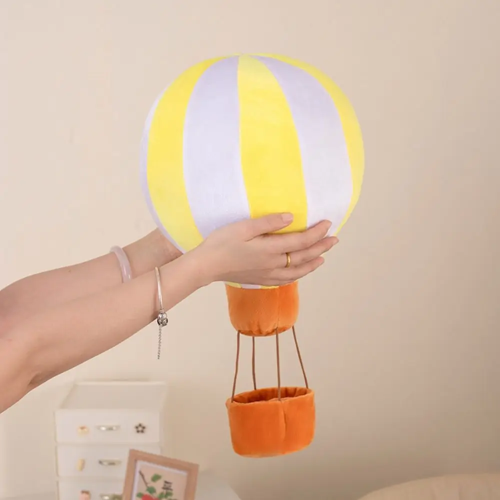 

PP Cotton Hot Air Balloon Plush Toys Soft Fluffy Colorful Hot Air Balloon Toy Lifelike Handmade Stuffed Air Balloon Doll