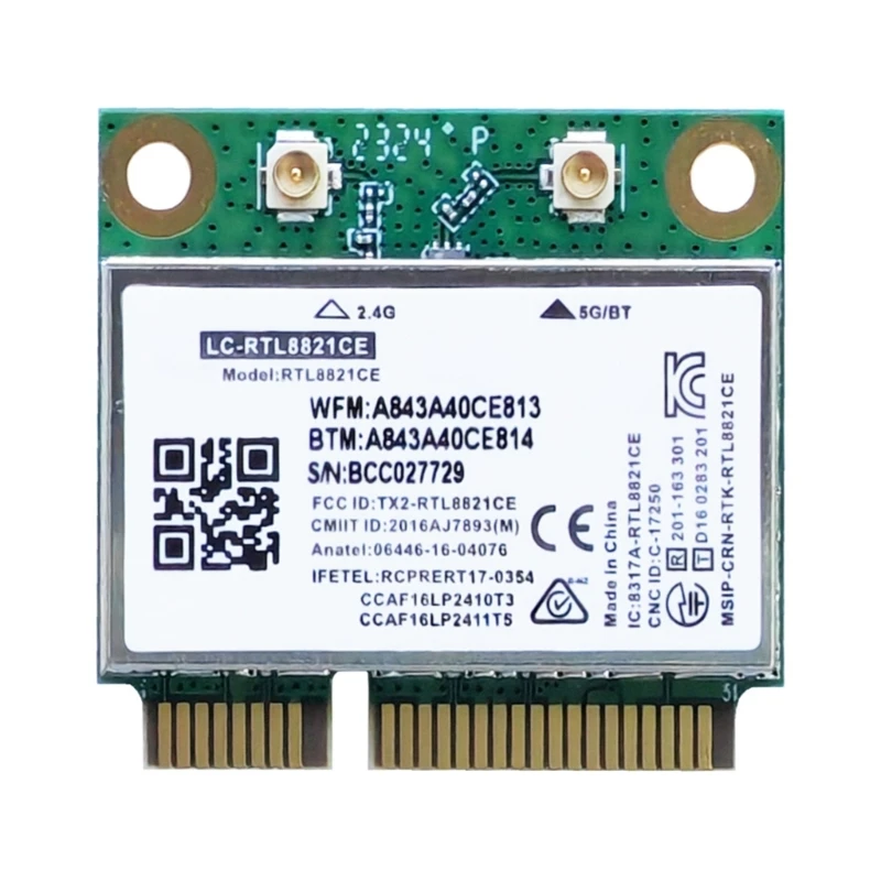 

X6HB Mini PCIe Connection Card Wifi 6 Adapter with Broad Device Compatibility BL M8821CP2 Mini PCIe WiFi Card