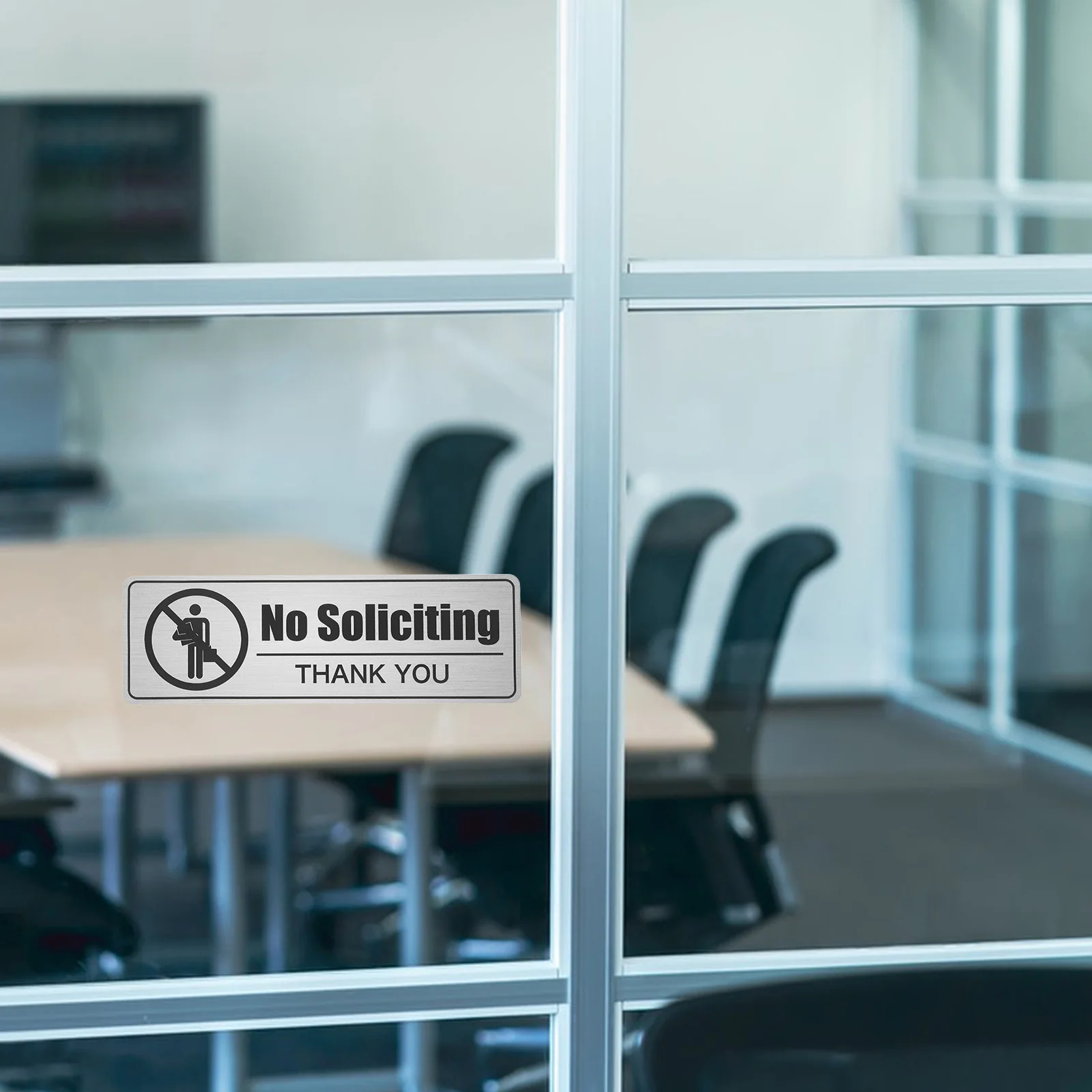 2 مجموعات لا علامة التماس PVC مانعة لتسرب الماء ذاتية اللصق باب جدار مدخل علامة تحذير للمنزل مكتب الاستخدام الداخلي في الهواء الطلق