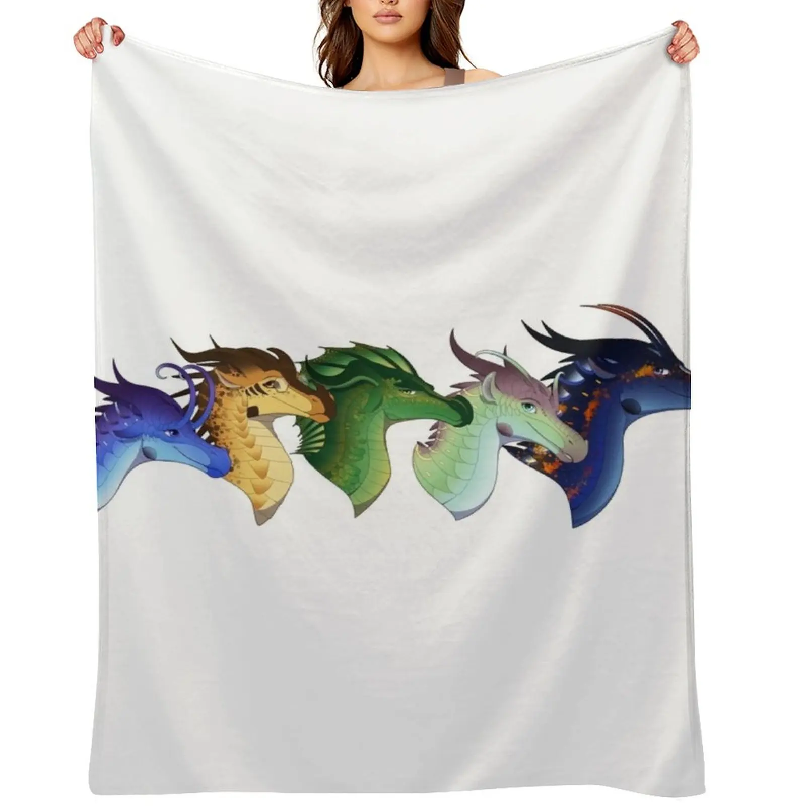 

Wings of Fire - Lost Continent Throw Blanket Soft Big Luxury Designer Plush Softest Blankets