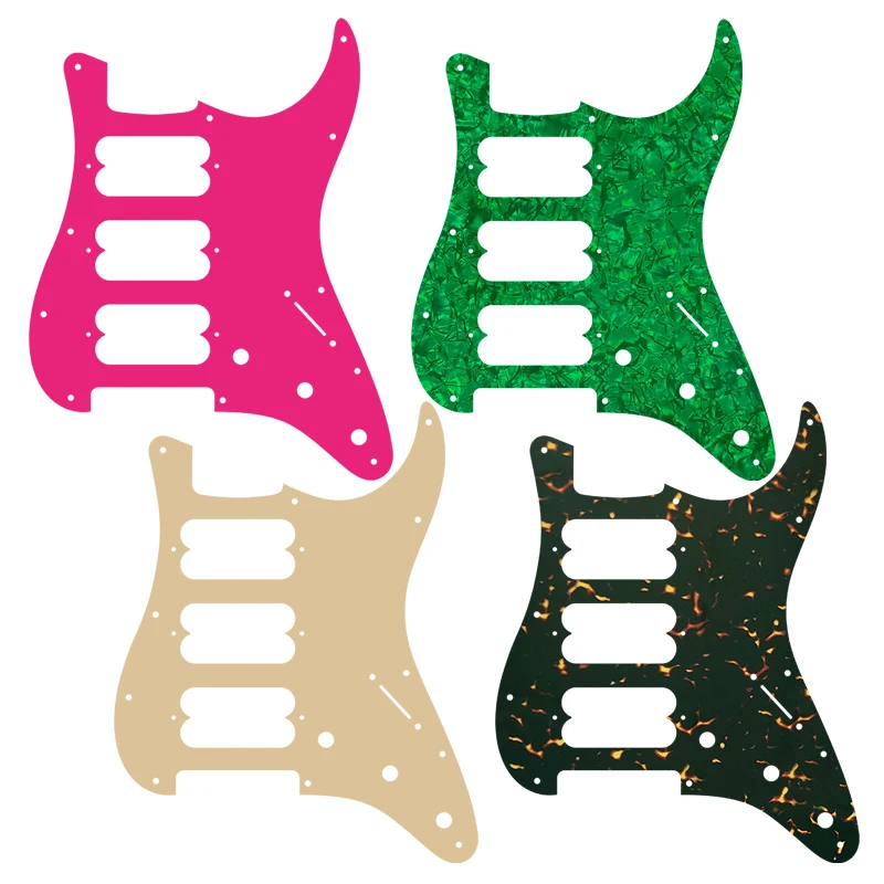 

Pleroo Custom Parts -For Fender American Mexican Standard Strat HHH Humbucker St 11 Holes Guitar Pickguard