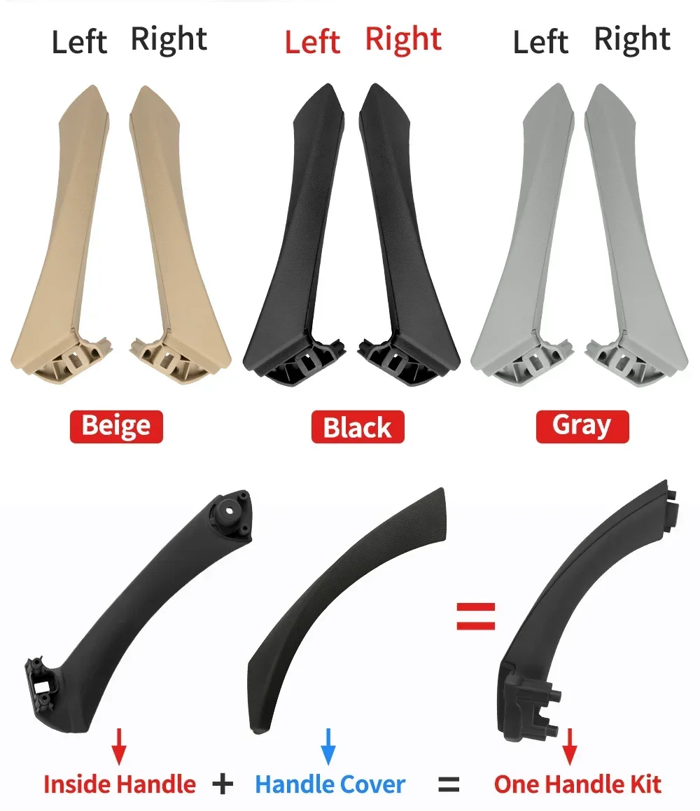 Links Rechts Auto Innen Türgriffe Abdeckung Trim Für BMW 3er E90 E91 E92 E93 2005-2012 316 318 320 325 328i – Detail 3