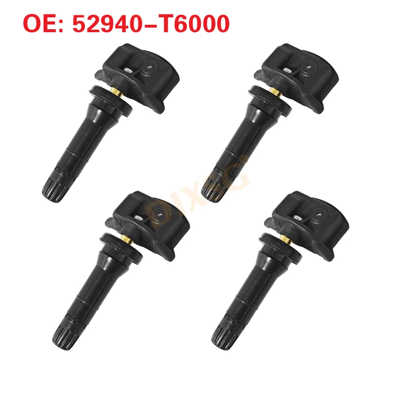 4pcs 52940T6000 Car Tire Pressure Monitor Sensor for 2021 2022 Hyundai Genesis GV80 52940-T6000 TPMS 433MHz