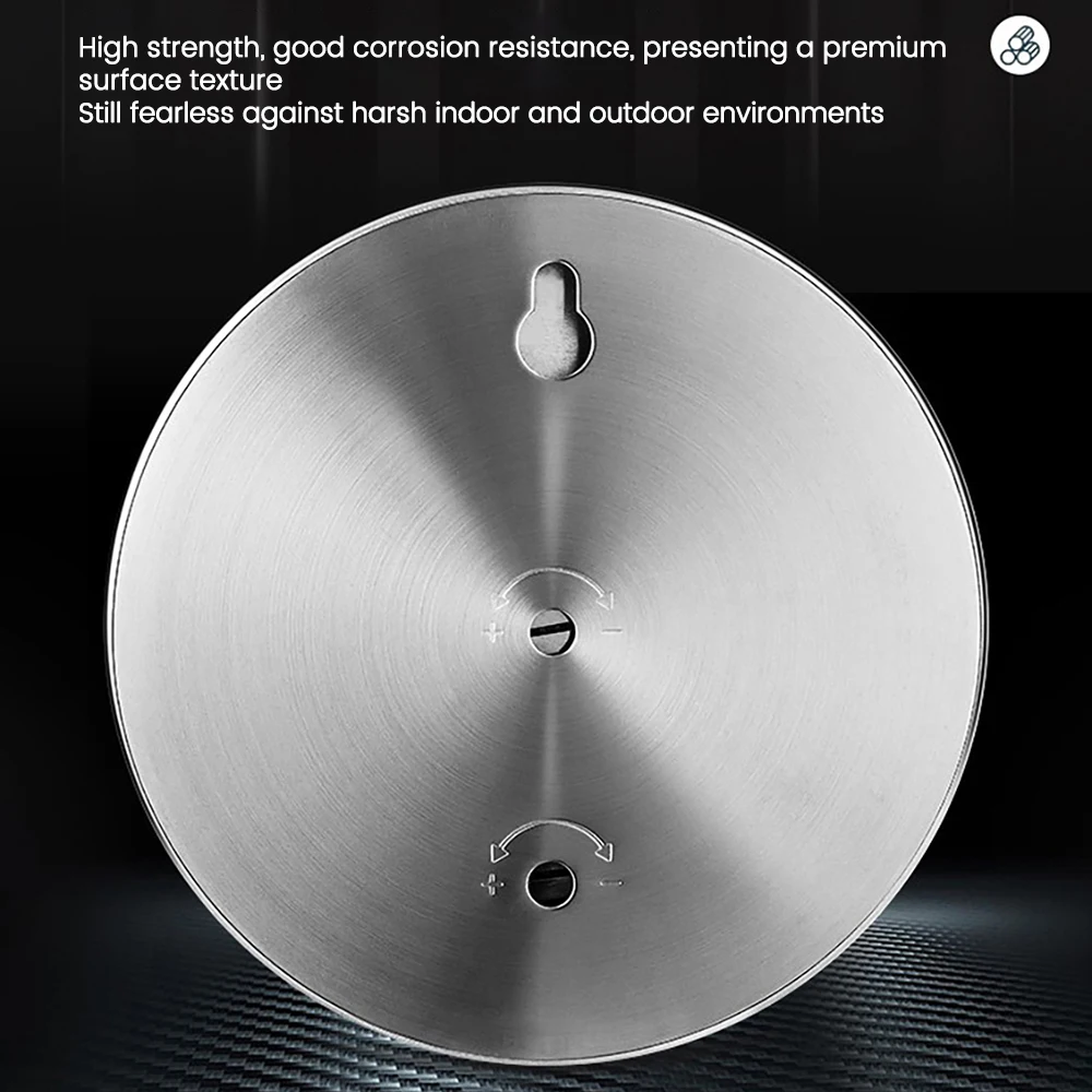 Aço Inoxidável Termômetro e Higrômetro, Parede Pendurada, Interior, Exterior, Sauna Sala, Temperatura, Umidade Tester, Monitor