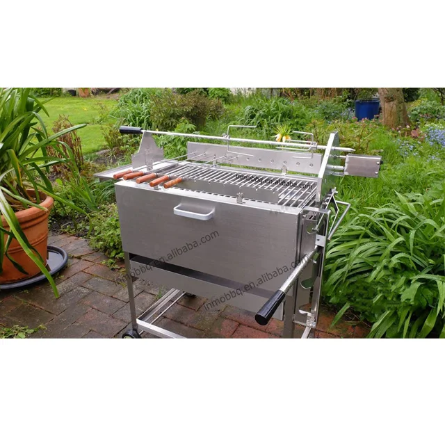 

Unique Style Stainless Steel Rotisserie Grill Charcoal Outdoor BBQ