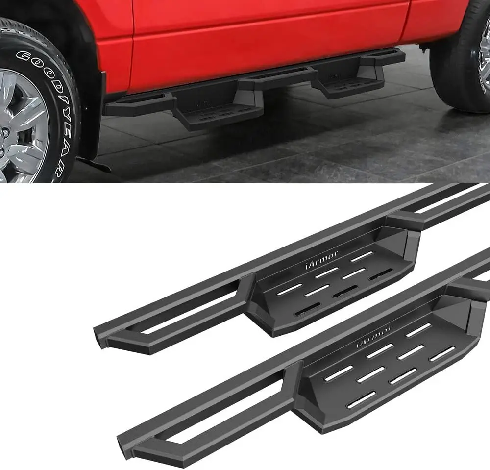 درع خطوات الجيب المتوافق مع Ford F150 2004-2014 Super Cab (استبعاد إصدار التراث) (قضبان جانبية للخطوات الجانبية من Narerf Bar)