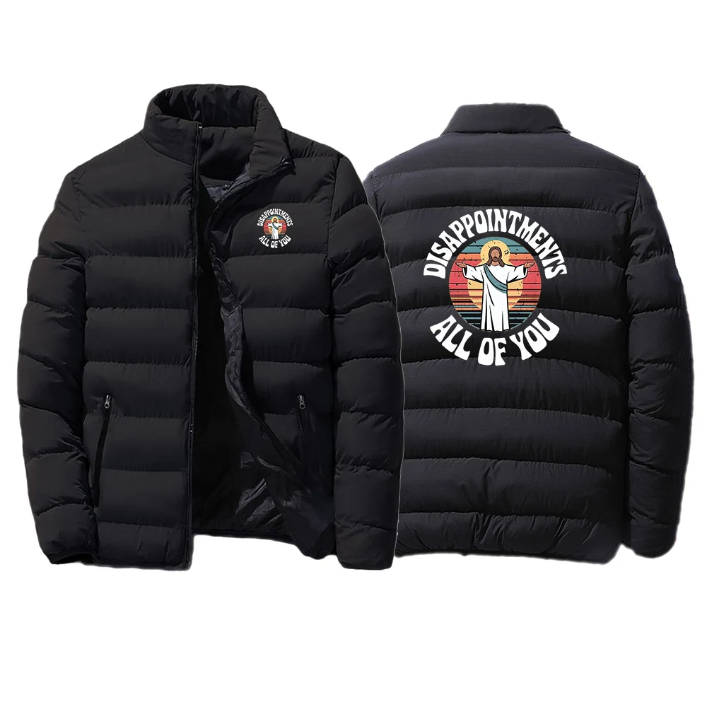 معطف غير رسمي مبطن بالقطن لعام 2025 مضحك يسوع الإيمان المسيحي للخريف والشتاء للرجال بأربعة ألوان مبطنة بالقطن #6