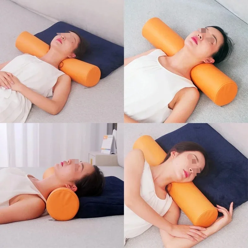 Cylindrical Cushion Cover for Neck, Back and Knees