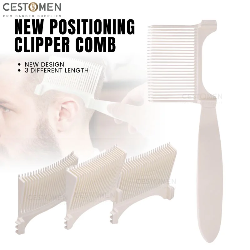 

NEW Barbershop Positioning Clipper Comb Professional Heat Resistant Fade FlatTop Combs Salon Styling Tool Barber Accessories