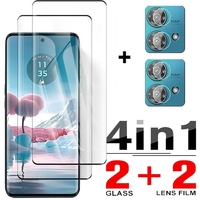 4in1 Tempered Glass For Motorola Edge 40 Neo Screen Protector Camera Lens Protective Film for Moto Edge 40 Edge 40 Pro Glass