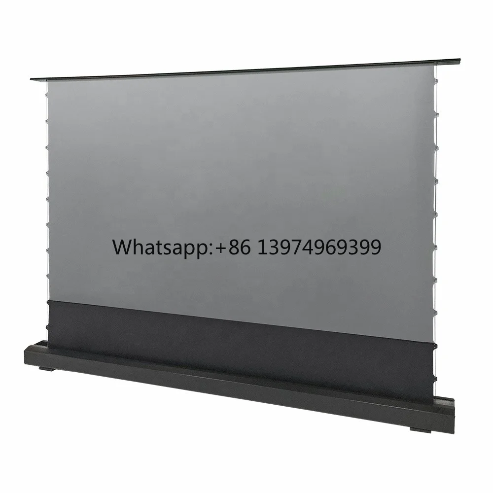 16:9 92- 150" Inch Electric Movie Projection Screen Motorized Floor Rising Retractable Projector Screen