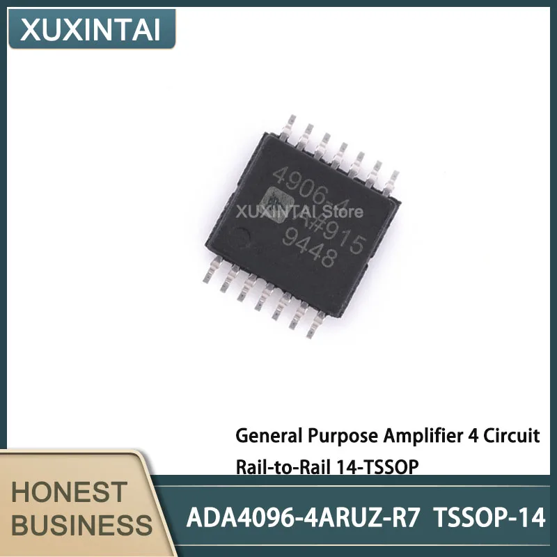 10Pcs/Lot  New Original  ADA4096-4ARUZ-R7 ADA4096-4ARUZ  General Purpose Amplifier 4 Circuit Rail-to-Rail 14-TSSOP