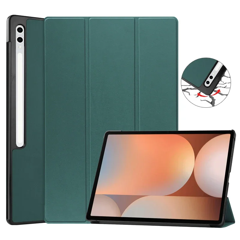 For Samsung Tab S10 Ultra Case 14.6 Inch SM-X920 Flip Stand Smart Folio Shell for Galaxy Tab S10 Ultra Cover Auto Sleep/Wake