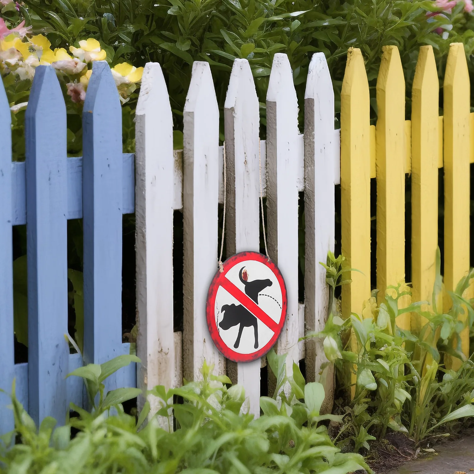 علامة ساحة الكلب الريفية التقاط تنبيه أنبوب الكلب الخاص بك لتنظيف حديقة الحديقة والتوعية بالديكور الخارجي